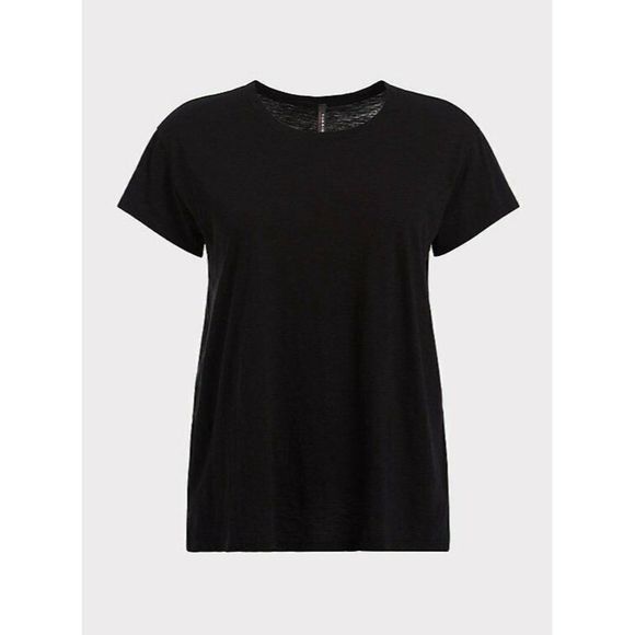 Torrid Black Short Sleeve Shirt Relaxed Fit Boyfriend Premium Tee - Picture 4 of 10
